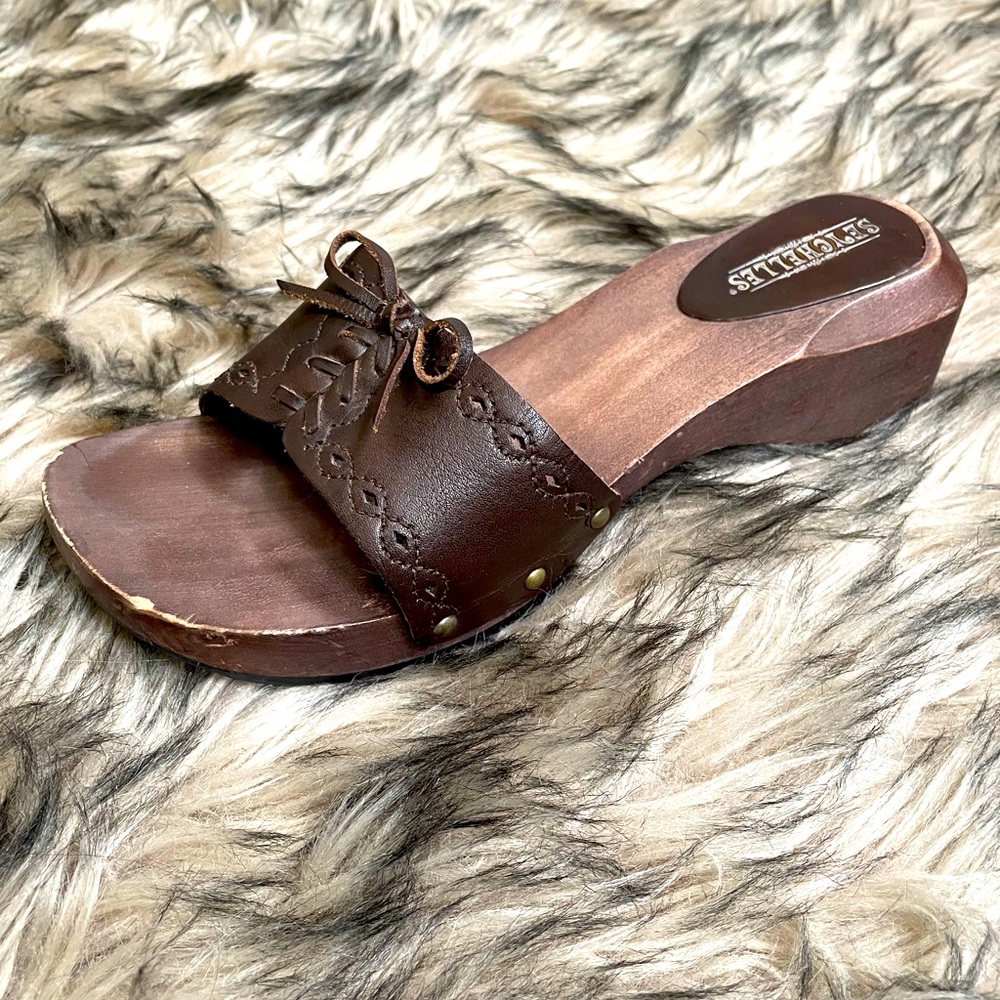 Seychelles vintage lace up Good Spirit Clog sandal